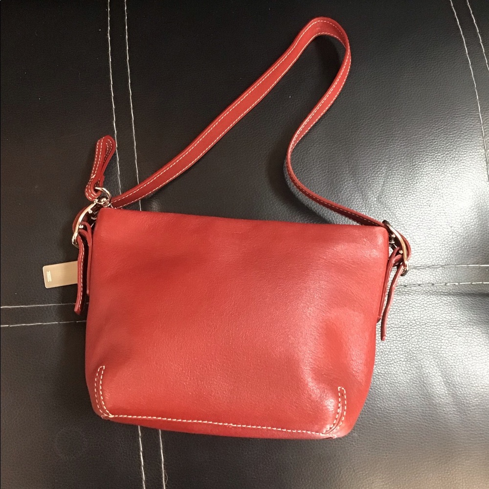 Coach red mini purse